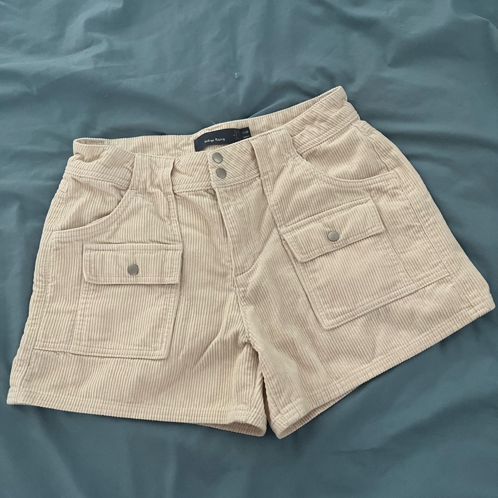 Cream Corduroy Women’s Shorts
